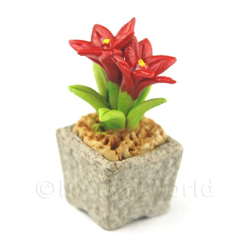 Miniature Fait Main Rouge Couleur Céramique - Photo 1/1