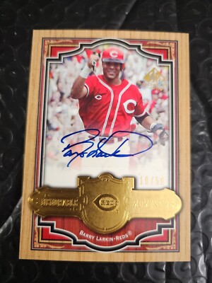 BARRY ''Cincinnati Kid'' LARKIN 2006 Upper Deck SP Legendary Cuts HOF Auto 19/50
