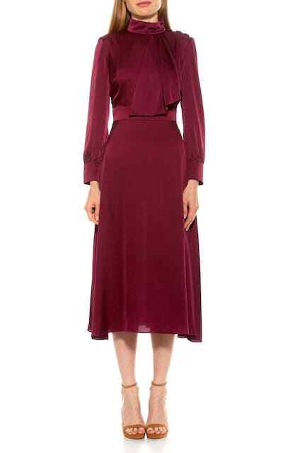 dark purple dress bridesmaid Long Dresses Strapless Bridesmaid with Slit ARD1175 adhesive bra Herve Leger Dark And Moody Viking-Inspired Size:8-S