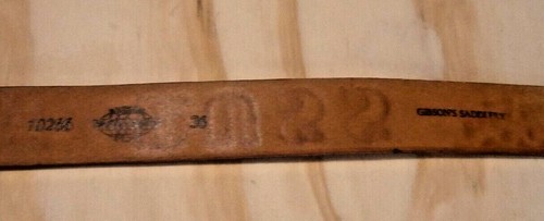 Vintage Wright Tooled Leather Belt for Russ Made in USA size 36 - Bild 3 von 4