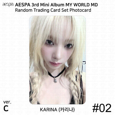 Aespa Official MD MY WORLD Random Trading Card Set C Ver Aespa Official MD MY WORLD Random Trading Card Set C Ver