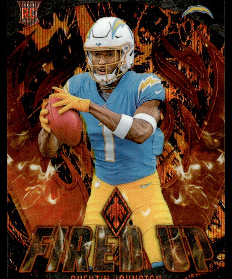 2023 Phoenix Fired Up Lava Quentin Johnston Rookie 012/150 Los Angeles Chargers