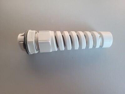 Lapp 53112890, Kabelverschraubung mit Biegeschutz lichtgrau, Klemmbereich 9-17mm