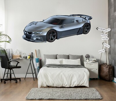 3D Mode Schwarz H785 Auto Wallpaper Wandbild Poster Wandaufkleber Transport Hone