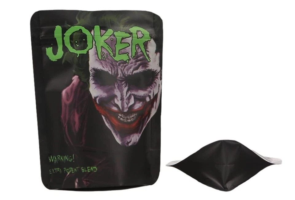 Premium 100-Pack 3.5g Mylar Bags - Joker. Resealable, Simplified & Convenient - Image 3 of 4