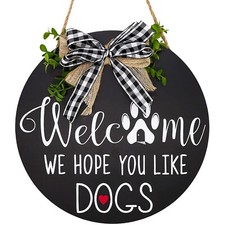 SELLING FAST ALMOST GONE LOVE DOGS DOOR SIGN DECORATION WELCOME SIGN