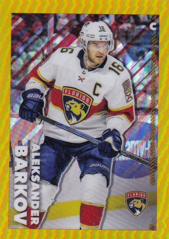 2022-23 Topps Chrome NHL Gold Sticker #215 Aaron Ekblad - Florida /50 MADE