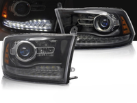 Paar Scheinwerfer Dodge Ram Ab 2009 Bis 2018 Daylight Led Schwarz - 41306269
