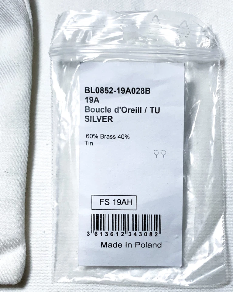 Isabel Marant NUEVO CON ETIQUETAS Amer Oro Latón Concha Colgante Plata Grandes Aro Pendientes NUEVO Foto 4 de 4