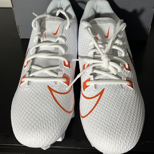 Nike Vapor Edge Speed 360 2 White Orange Football Cleats FJ1582-180 Mens Size 14 - Picture 4 of 8