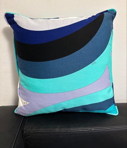 Cojín EMILIO PUCCI Patrón Pucci Multicolor Azul Blanco Púrpura Envío Gratis - Imagen 2 de 3