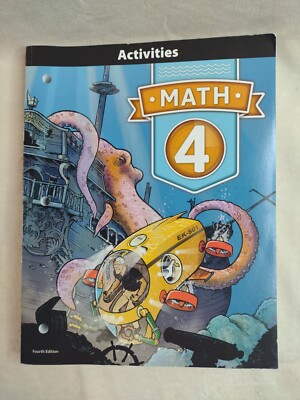 BJU Press Math 4 Student Activities, Fourth Ed Paperback Student Workbook 515585