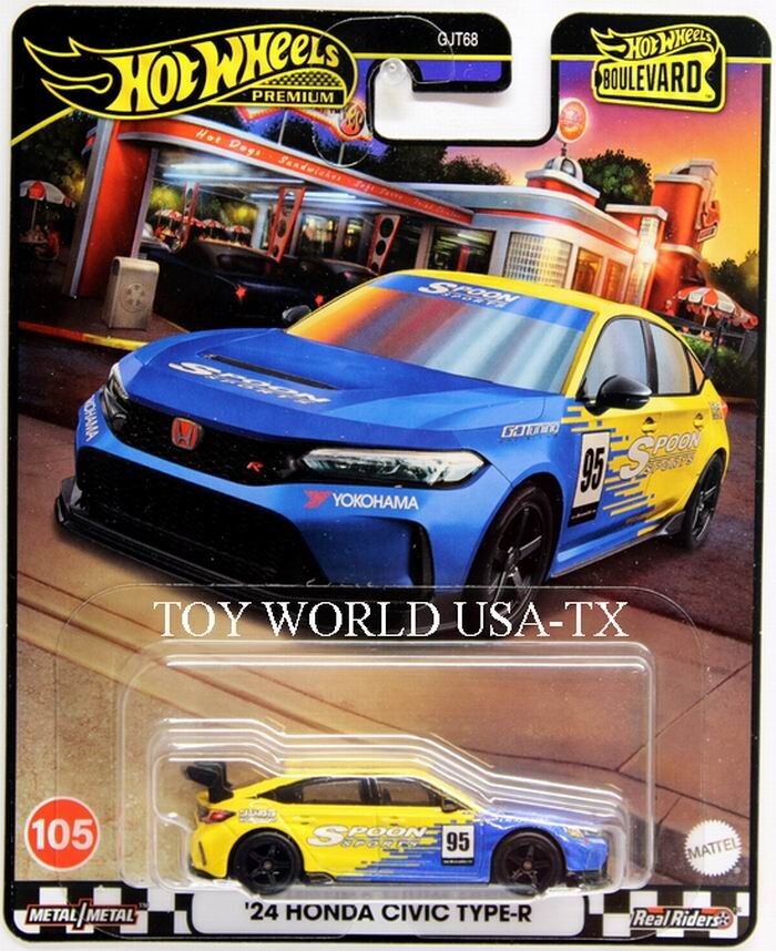 2024 Hot Wheels Premium Boulevard #105 '24 Honda Civic Type-R