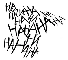 Vinyl Decal Truck Car Sticker Window  - DC Batman Joker Laugh HA HA HA Large