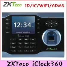 ZKTeco iClock360 TCP/IP Biometric Fingerprint Time Attendance System Time Clock