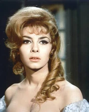 Michele Mercier French wearing a shoulderless outfit in a publicit- Old Photo