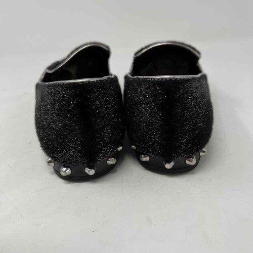 Marc Fisher Damen-Halbschuhe schwarz silber schimmernd mit Nieten abree Kunstfell 7,5M - Bild 8 von 14