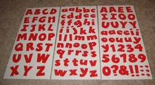 Me & My Big Ideas MAMBI Stickers ~ Red Block Alphabet...Upper, Lower & Extra