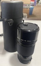 Canon FD 200mm 2.8 Camera Lens, End Caps, Case, READ DESCRIPTION PLEASE