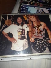 Ozzy Osbourne And Zakk Wylde Signed 8x10 Black Sabbath Photo Very Rare Late 80s