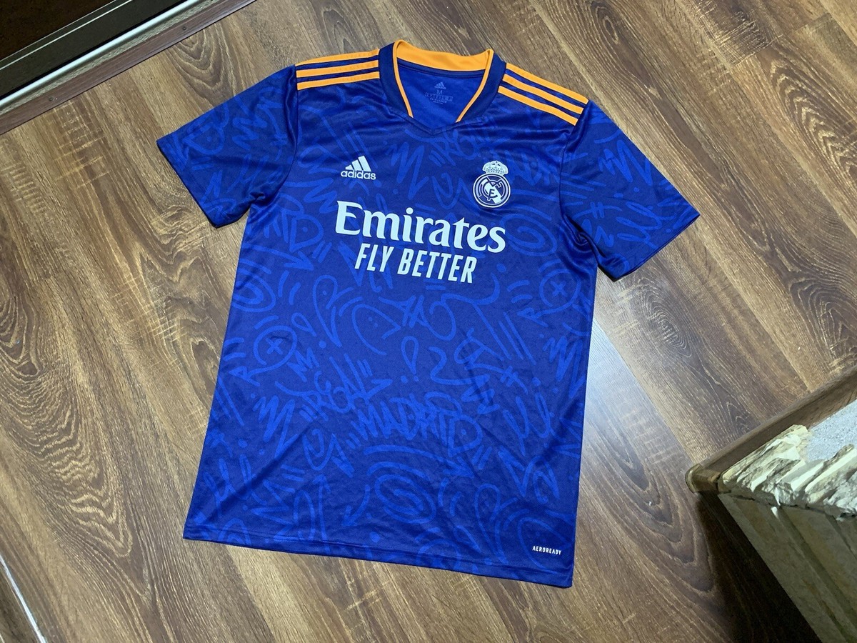 Adidas Real Madrid Away 2021/22 Soccer Shirt Football Jersey Size