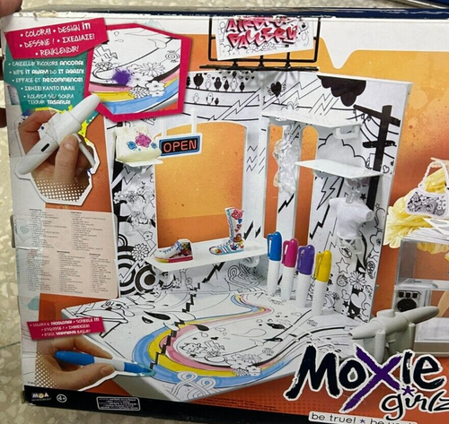MOXIE GIRLZ Studio Moda con AEROGRAFO MOTORIZZATO Playset 36 accessori - Picture 5 of 6