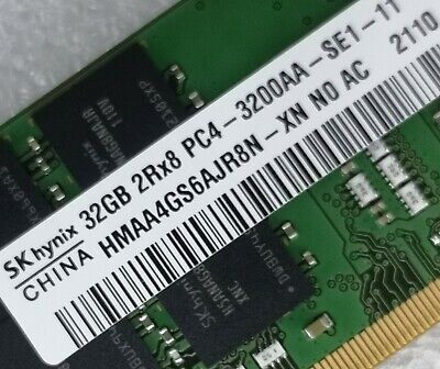 SK Hynix 32GB DDR4 3200 Laptop SO-DIMM RAM 2Rx8 PC4-25600 SK Hynix 32GB DDR4 3200 Laptop SO-DIMM RAM 2Rx8 PC4-25600