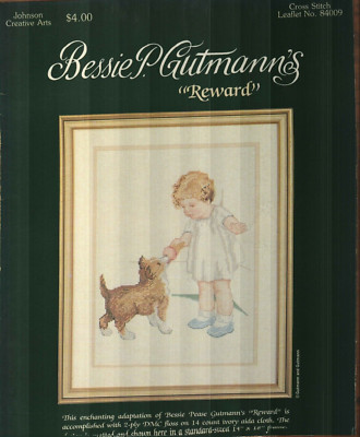 BESSIE P GUTMANN'S REWARD CROSS STITCH PATTERN LEAFLET