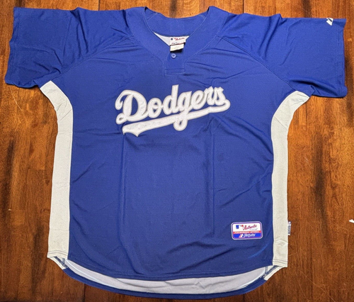 LA DODGERS Woods #11 BASEBALL JERSEY Blue MAJESTIC Coolbase PULLOVER XXL MLB