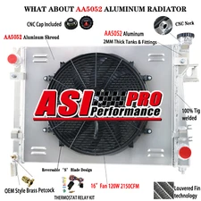 Radiator+Shroud Fan FOR 2004-2009 Dodge Ram 1500/2500/3500 5.7L Hemi V8 MT