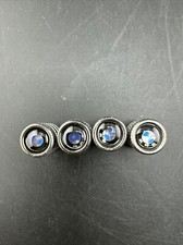 Univeral Valve Stem Cap Covers With Bmw Logo Silver 