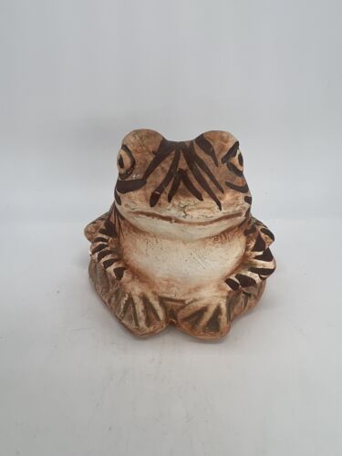 Vintage MCM Whimsical Chelsea Pottery Frog Figurine Clay Sculpture England 4” - Picture 3 of 11