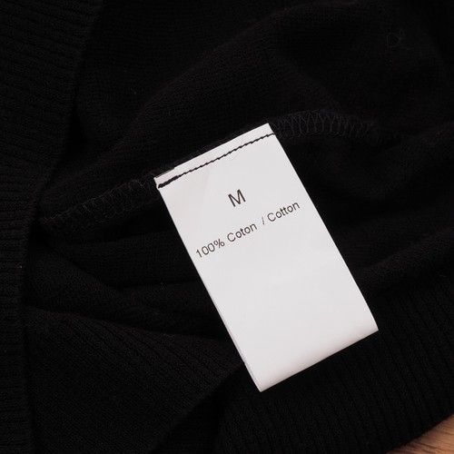 Sonia Rykiel Vintage Women's Black Sheer Cotton 3/4 Sleeve Top Blouse size M - Picture 5 of 8