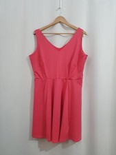 Ladies Size 18 Sleeveless Pink Stretchy Dress By SIMPLY BE