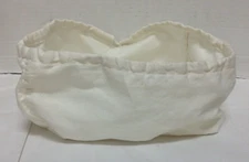 Cream Cotton SMALL rectangle Basket Replacement LINER ONLY insert 8x6.5x4.5