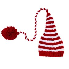 1PC Baby Hand-woven Hat with Long Tail Ball Lovely Photography Hat Props