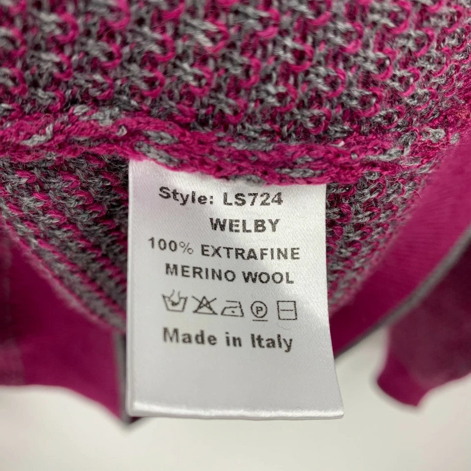 Suéter Henley Robert Talbott Rojo Welby Nido de Abeja Tejido Lana Merino Italia Para Hombres L Foto 3 de 4