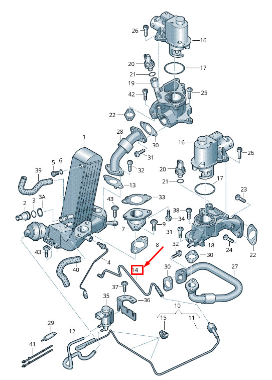 Tuyau d'aspiration moteur Audi A8 4H 7L6133798Ae