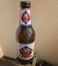 Red DOG oversized Plastic Bottle. Flaws In  P...
