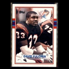 David Fulcher #33 1989 Topps Cincinnati Bengals Football Card NFL