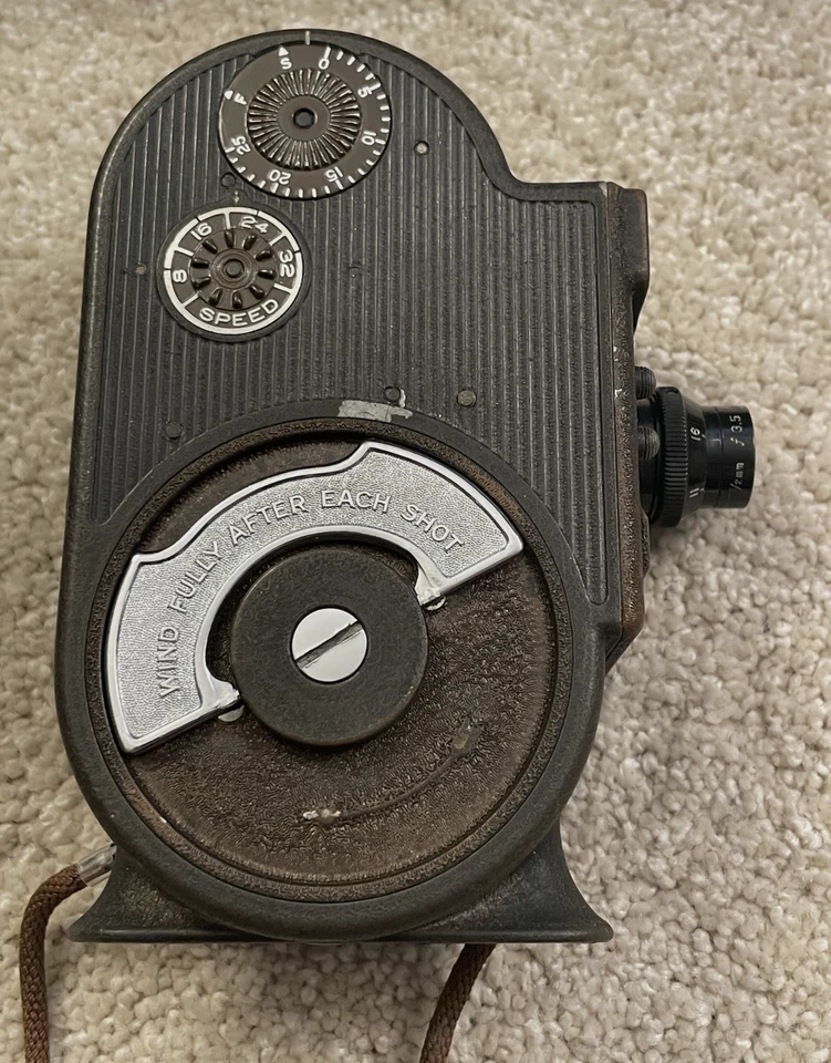 Cámara de cine Bell & Howell Filmo Double Run 8 modelo 134-G de colección + estuche y extras Foto 3 de 4