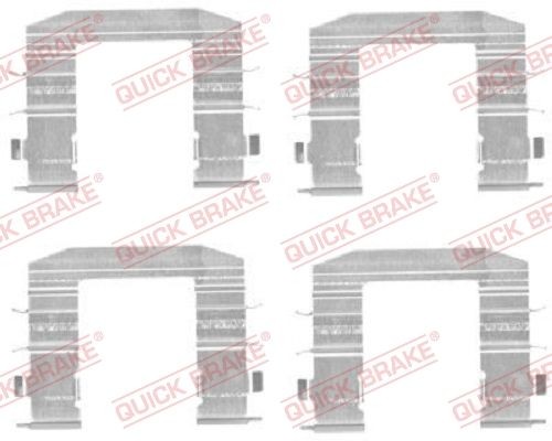 Quick Brake ZubehöRsatz, Scheibenbremsbelag Vorne FüR Hyundai KIA Opel-image