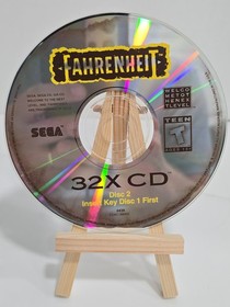 🔥 Fahrenheit (Sega 32X CD, 1995) CIB w/ Manual & Reg Card + Foam Insert TESTED