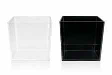 Premium Clear Acrylic Betta Display Tank 4 7/8x3x5 Fish Show Black Or White 