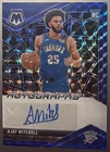 Ajay Mitchell 2024-25 Panini Mosaic Blue Prizm Rookie Autographs Auto /49 RC