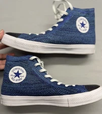 Converse Chuck Taylor Flyknit Hi True Indigo Blue Sneakers Men's 12