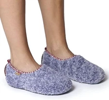 New Women's TONI PONS Blue Marta Fleece Slipper Size US10/EU41 