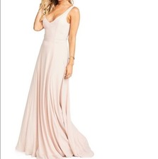 Show Me Your Mumu Jenn Maxi Dress Blush Pink Formal Women's Size XS