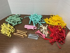 Vintage Plastic Swing Arm Permanent Rollers Hair Curlers Perm Rods Lot 1