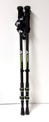 (2) EASTERN MOUNTAIN SPORTS (EMS) SUMMIT CARBON FIBER ADJUSTABLE TREKKING POLES
